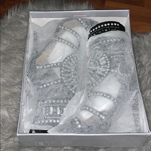 Beautiful Embellished Cage Heels - Picture 4 of 5